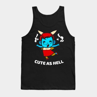 Cute as Hell Little Cute Demon Girl Tank Top